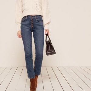 Reformation Mid Rise Button Fly Jean- Size 25